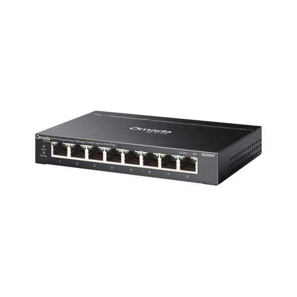 OMADA (TP-LINK) ES208GP - SWITCH EASY MANAGED 8 PT LAN GIGABIT POE+