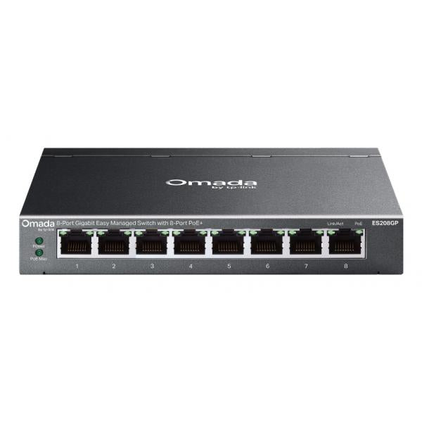 OMADA (TP-LINK) ES208GP - SWITCH EASY MANAGED 8 PT LAN GIGABIT POE+