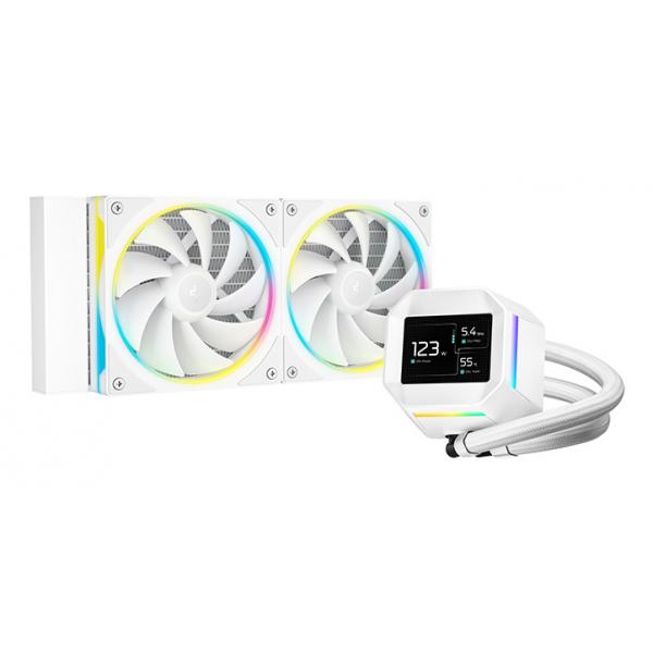 DEEPCOOL RAFF. LIQUIDO LM240 WHITE IPS 240mm AIO 2.4'' 320X420 LCD