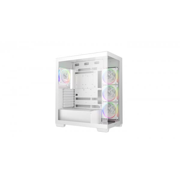 DEEPCOOL CASE MID TOWER CG580 4F WH V2 WHITE 2TG 4x120 PWM+ARGB FAN