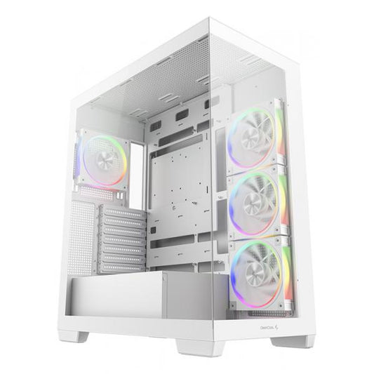 DEEPCOOL CASE MID TOWER CG580 4F WH V2 WHITE 2TG 4x120 PWM+ARGB FAN