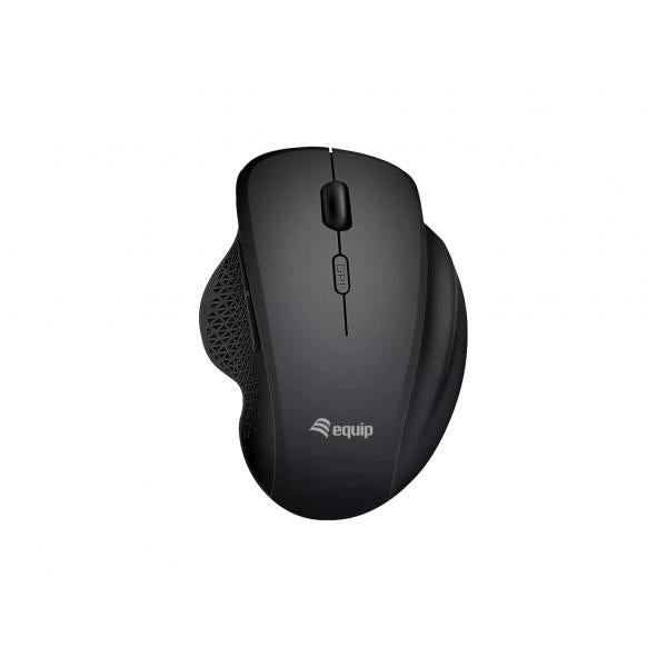 EQUIP 245121 - MOUSE ERGONOMICO WIRELESS / BLUETOOTH - 6 PULSANTI - DPI SWITCH (800/1200/1600) - RICARICABILE