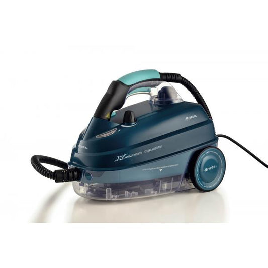 ARIETE XVAPOR DELUXE BLU (4146/05) - PULITORE A VAPORE A TRAINO - PRESSIONE 5 BAR - 9 ACCESSORI INCLUSI - 1600CC - 1500W