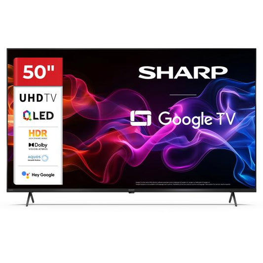 SHARP 50HP5265E - 50"" GOOGLE TV QLED 4K - FRAMELESS - DOLBY AUDIO / VISION - CHROMECAST - BLACK - IT