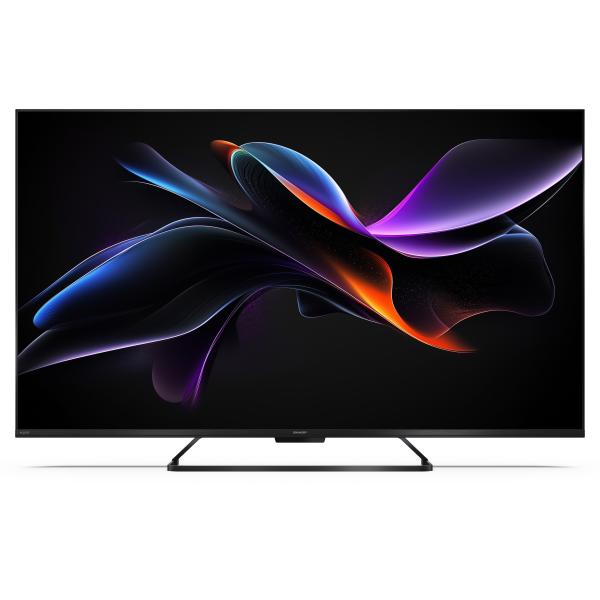 SHARP 55HR7265E - 55"" GOOGLE TV QLED 144Hz 4K AI - FRAMELESS - STAND CENTRALE - HARMAN / KARDON - DOLBY VISION DIGITAL+ / DTS HD - CHROMECAST - BLACK - IT