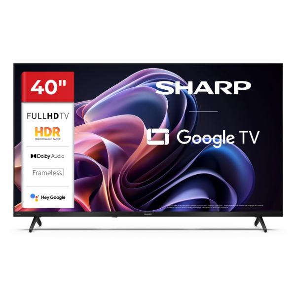 SHARP 40HF2265E - 40"" GOOGLE TV LED HD - FRAMELESS - COMP. TV SAT - AUDIO DOLBY DIGITAL+ / DTS HD - CHROMECAST - BLACK - IT