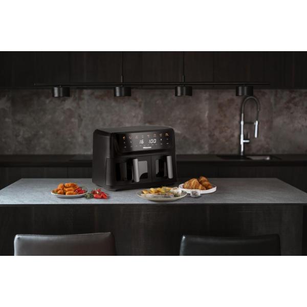 HISENSE HAF2700 FRIGGITRICE ARIA 11LT DOPPIO CESTELLO DISP.COLORI + VETRO