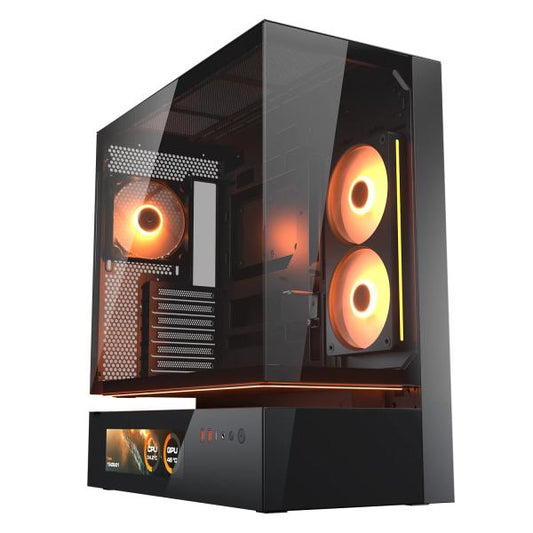 COUGAR CASE M.TOWER CFV235 VISION 9.16'' TG 240 REV+120ARGB FAN RGB H.syNC