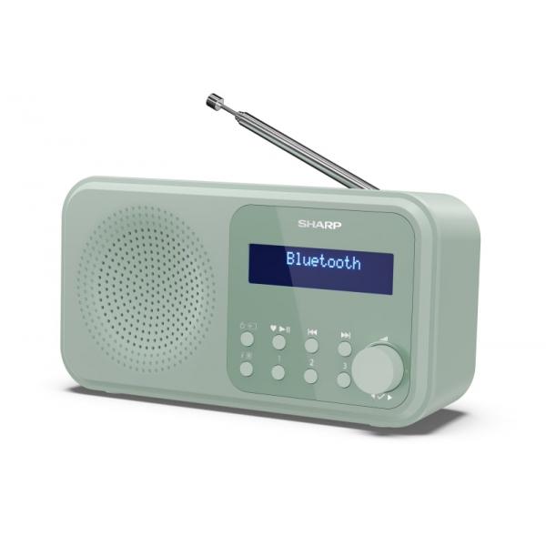 SHARP TOKYO DR-P420(GN) - RADIO DIGITALE PORTATILE - DAB/DAB+ - LCD MONOCROMATICO - BLUETOOTH 5.0 - GREEN