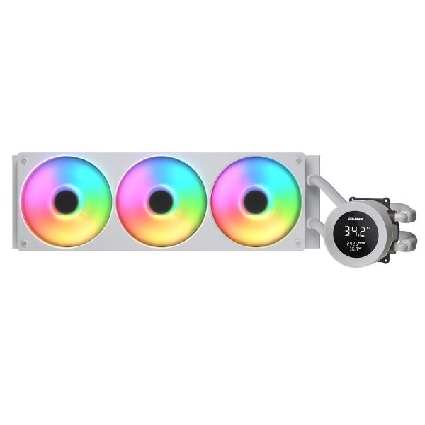 COUGAR RAFF. LIQUIDO POSEIDON VISTEK BIANCO ARGB 360 1.9'' DISPLAY