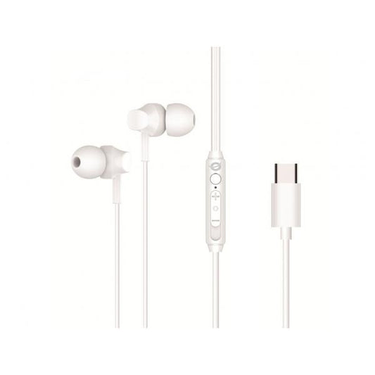 CONCEPTRONIC BRENDAN03W - AURICOLARI IN-EAR - WHITE - USB-C