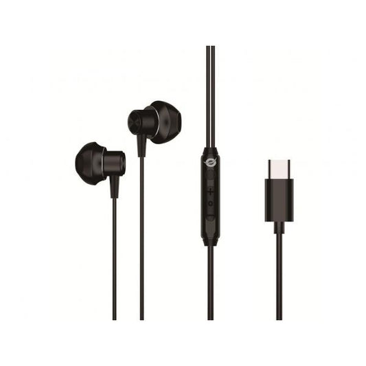 CONCEPTRONIC BRENDAN04B - AURICOLARI EARBUD - BLACK - USB-C
