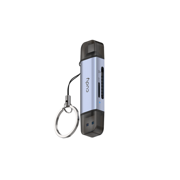 CUDY UH200 - CARD READER USB-A / USB-C 2 IN 1