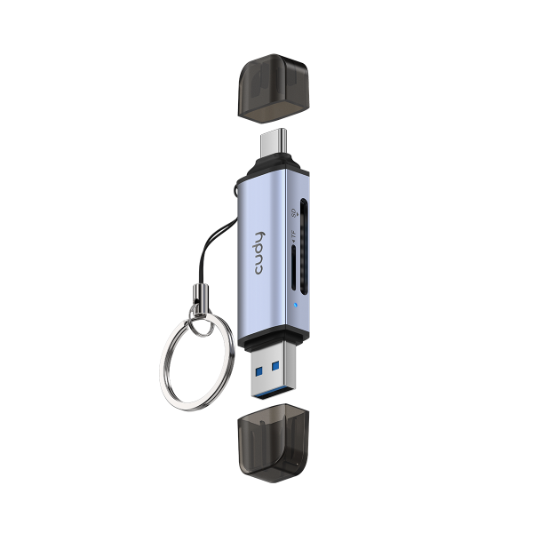 CUDY UH200 - CARD READER USB-A / USB-C 2 IN 1