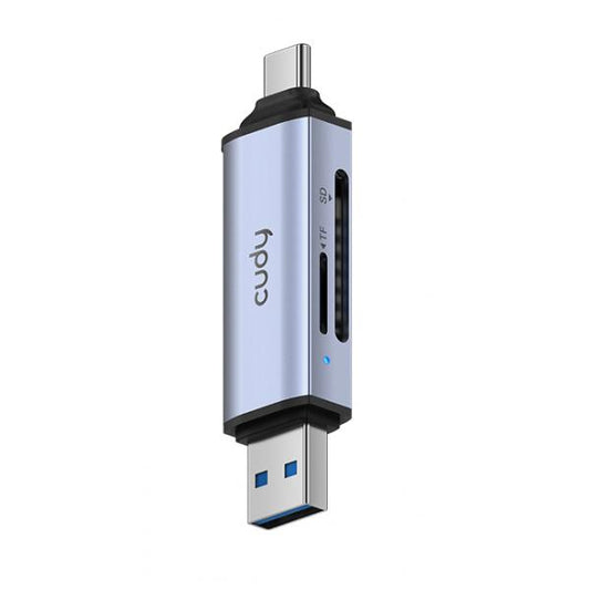 CUDY UH200 - CARD READER USB-A / USB-C 2 IN 1