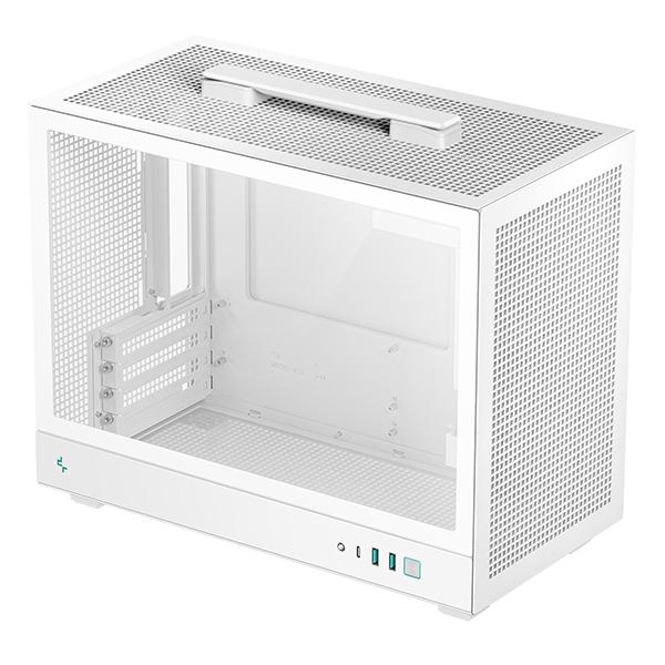 DEEPCOOL CASE MICRO ATX CH160 PLUS WH WHITE ultraportabile & alto flusso d'