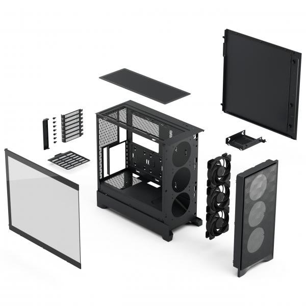 FRACTAL CASE MID TOWER POP 2 AIR BLACK TG 3x120