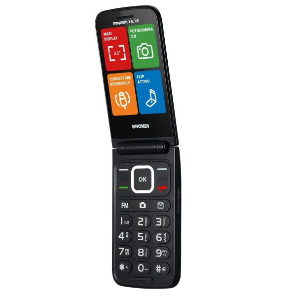 BRONDI MAGNUM XXL 4G (GUNMETAL GREY) - TELEFONO CELLULARE - TORCIA - FOTOCAMERA