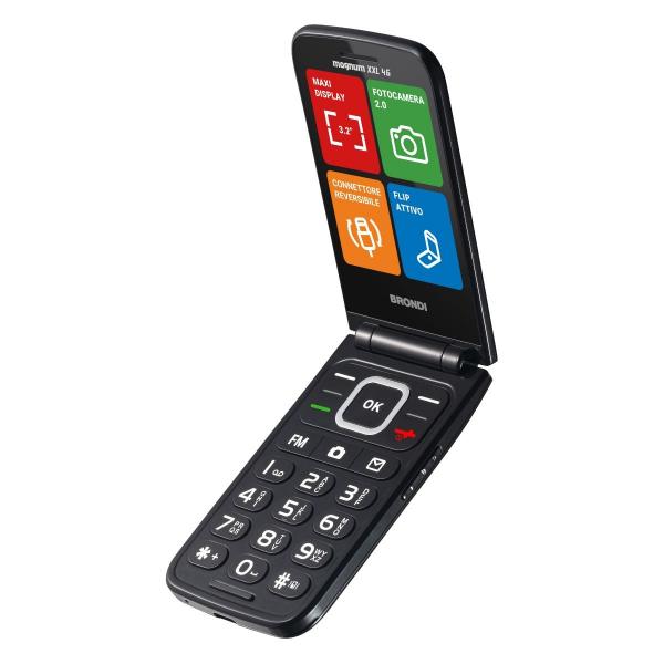 BRONDI MAGNUM XXL 4G (GUNMETAL GREY) - TELEFONO CELLULARE - TORCIA - FOTOCAMERA