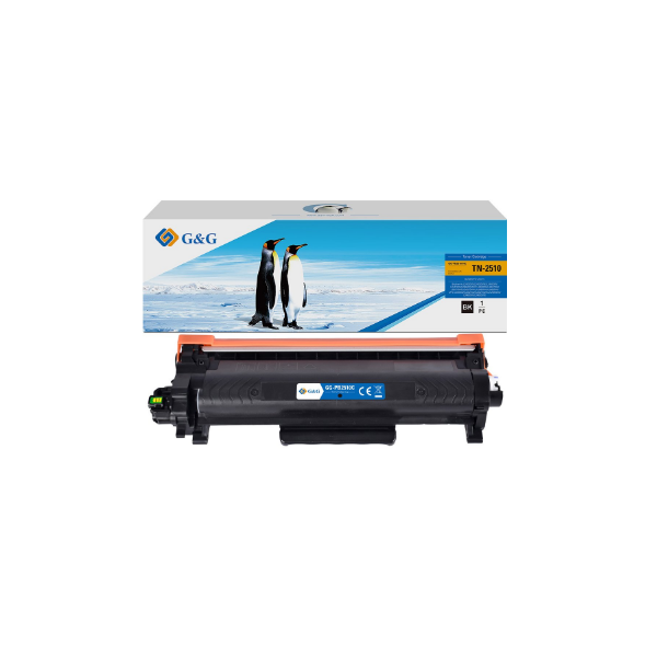 BROTHER TN-2510 BLACK - TONER COMPATIBILE G&G - 1200 PAG.