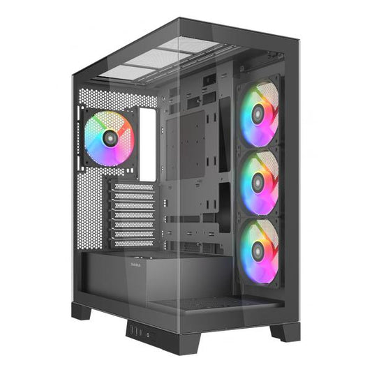 SAMA MID TOWER V50 BLACK 2*TG 4*FAN 120mm ARGB PWM