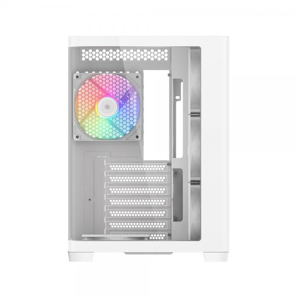 SAMA MID TOWER V60 WHITE DOPPIA CAMERA 2*TG 7*FAN WHITE120mm ARGB PWM
