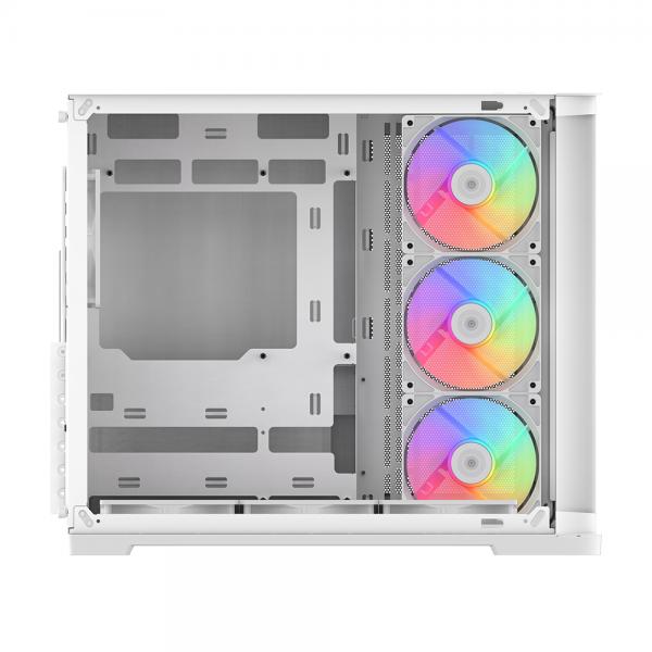 SAMA MID TOWER V60 WHITE DOPPIA CAMERA 2*TG 7*FAN WHITE120mm ARGB PWM