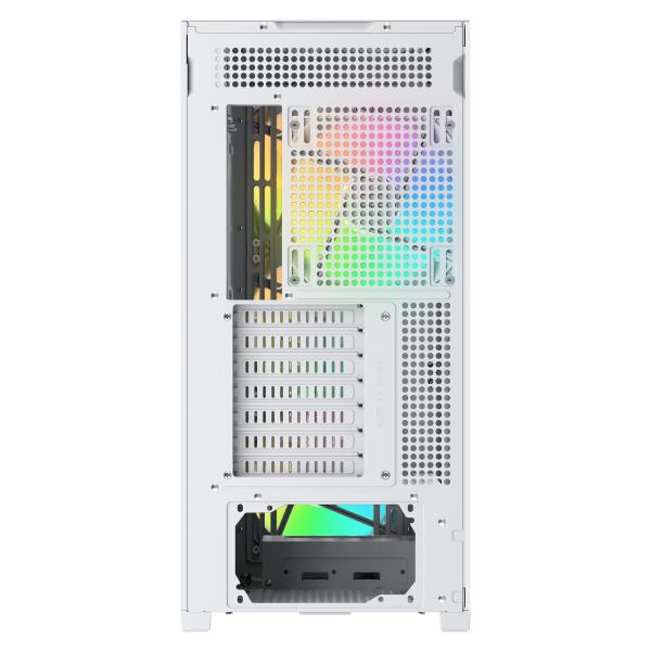 SAMA MID TOWER Z60 WHITE LISTELLO IN NOCE TG 4*FAN WHITE 140mm ARGB PWM