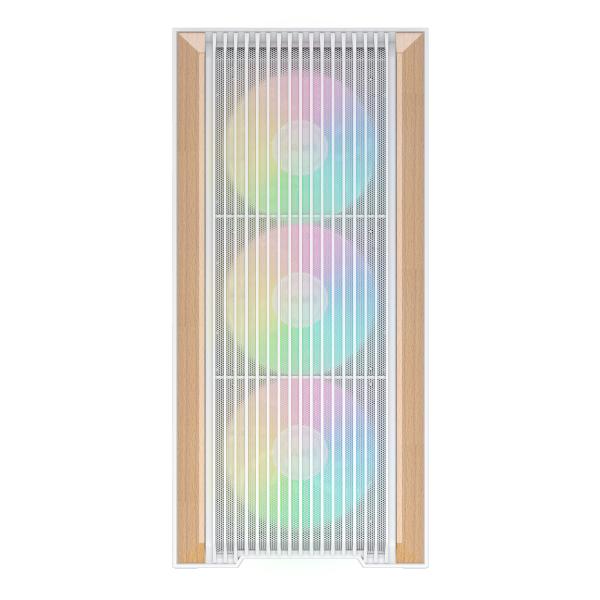 SAMA MID TOWER Z60 WHITE LISTELLO IN NOCE TG 4*FAN WHITE 140mm ARGB PWM