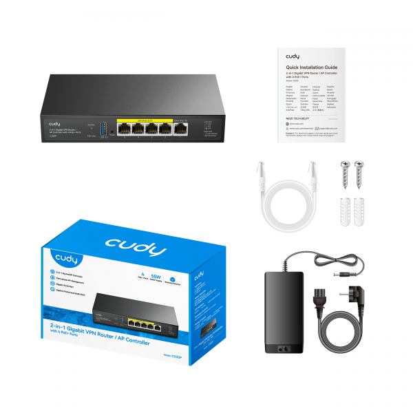 CUDY C200P - ROUTER 2-IN-1 SMB AP CONTROLLER