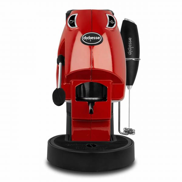 DIDIESSE BABY FROG COFFEE AND TEA (ROSSO PIENO) - MACCHINA DA CAFFE'' CON FRULLINO E DOPPIO PORTACIALDA - 450W
