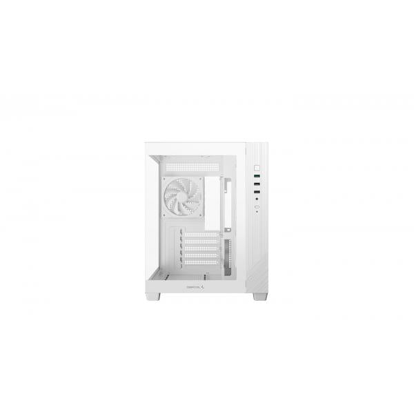 DEEPCOOL CASE MICRO ATX CG330 3F WHITE 2xTG 3xARGB FAN (sup 360)