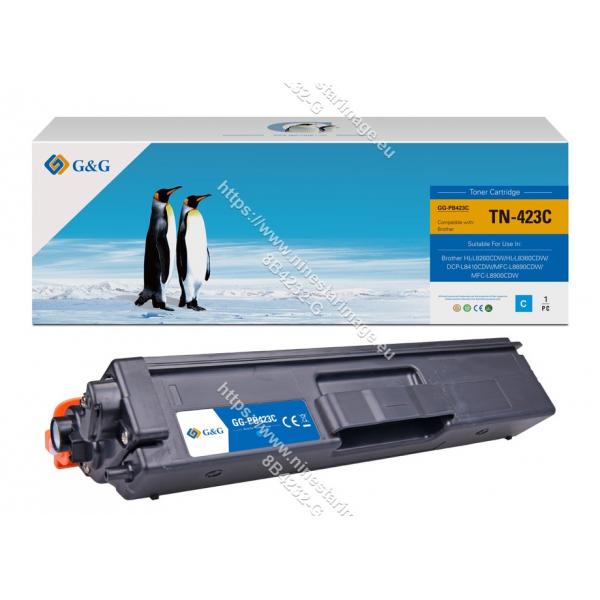 BROTHER TN-423C CIANO - TONER COMPATIBILE G&G - 4000 PAG.