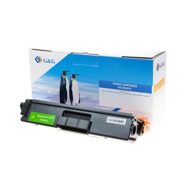 BROTHER TN423Y YELLOW - TONER COMPATIBILE G&G - 4000 PAG.