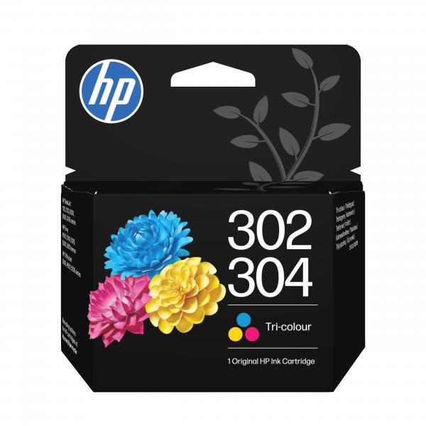 HP 302 / 304 TRI-COLOR (B7RT6AE) - CARTUCCIA ORIGINALE