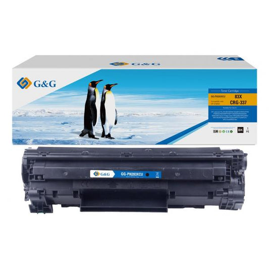 HP CF283X / CANON 737 BLACK - TONER COMPATIBILE G&G CON CHIP - 2200 PAG.