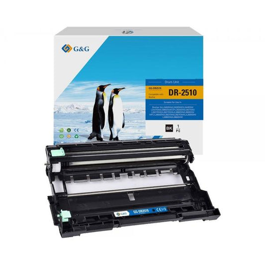 BROTHER DR-2510 BLACK - DRUM COMPATIBILE G&G - 15000 PAG.