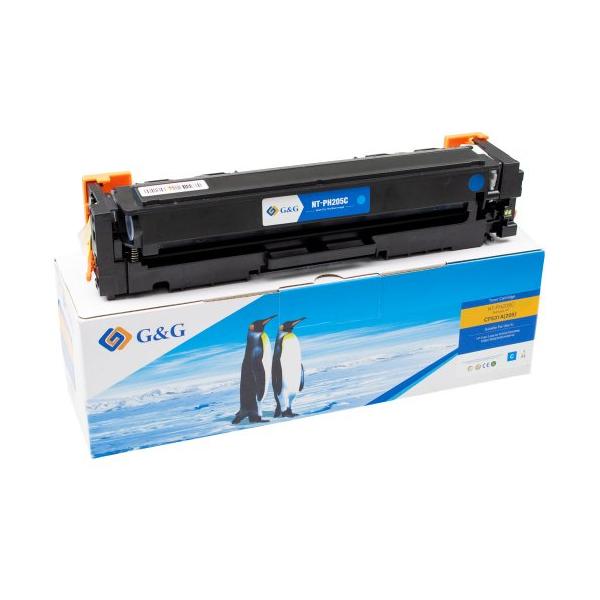 HP CF531A (205A) CIANO - TONER COMPATIBILE G&G CON CHIP - 900 PAG.