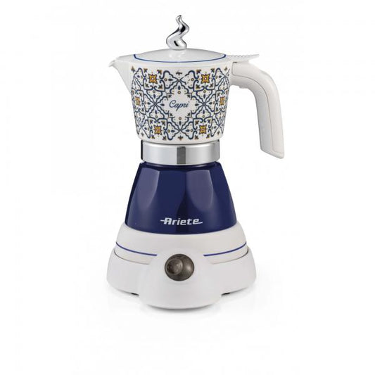 ARIETE MOKA AROMA CAPRI (1358/1C) - MOKA ELETTRICA PER POLVERE DI CAFF 2/4 TAZZE