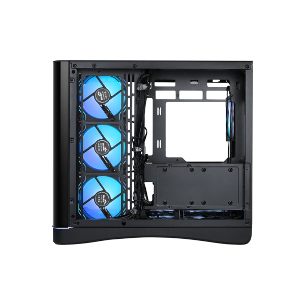 SAMA MID TOWER V62 BLACK TG CURVE LED STRIP 7* 120 ARGB PWM FAN