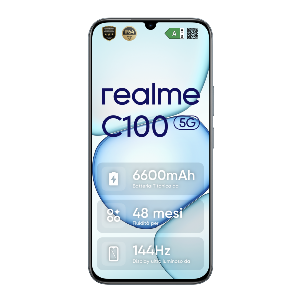 REALME C100 (GREEN) - SMARTPHONE 6.8"" - 5G - RAM 4GB - STORAGE 128GB