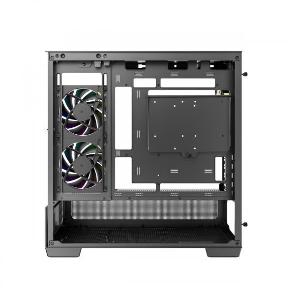 DEEPCOOL CASE MICRO ATX CG380U 3F BLACK PANORAMIC 3CURVE ARGB 2TB 360mm AIO