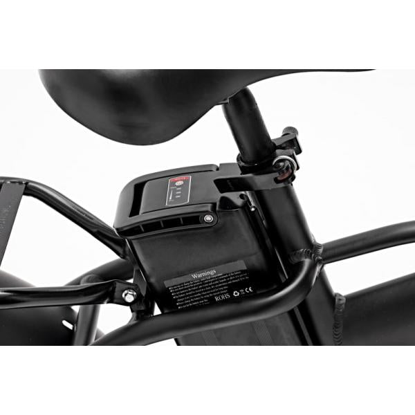 SHARP BASEL (BK-FM02E-B) FOLDABLE FAT E-BIKE (BLACK) - BICICLETTA ELETTRICA - RUOTE 20""X4"" - MOTORE 250W 36V - BATTERIA 36V 13AH CERTIFICATA - TELAIO IN ALLUMINIO - AUTONOMIA FINO AD 50KM - FORCELLA AMMORTIZZATA