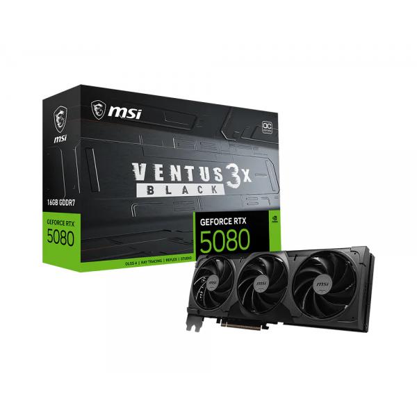 VGA MSI GEFORCE RTX 5080 16G VENTUS 3X OC BLACK
