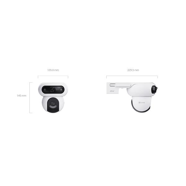 EZVIZ KIT HB90X DUAL 4G - TELECAMERA MOTORIZZATA DA ESTERNO A BATTERIA - WIFI + 4G + SOLAR PANEL- DOPPIO OBIETTIVO 2K+ - COLOR NIGHT VISION - HUMAN DETECTION - AUDIO BIDIREZIONALE - VOCAL CONTROL