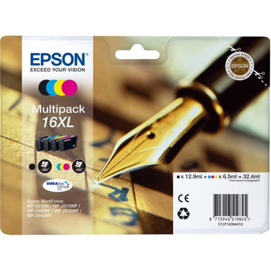 EPSON T16XL MULTIPACK (C13T16364010) - CARTUCCIA ORIGINALE AD ALTA EFFICIENZA