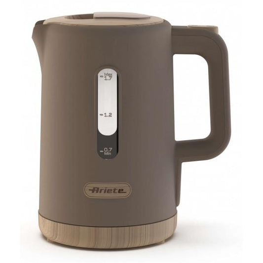 ARIETE BREAKFAST WOOD TORTORA (2846/07) - BOLLITORE ELETTRICO - 2200W - 1,7 LT