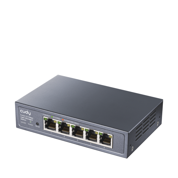 CUDY HS105 - SWITCH 5 PT 2.5G - METAL CHASSIS