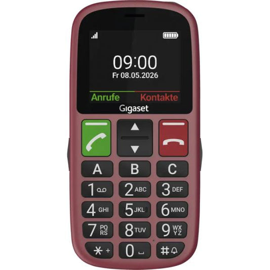 GIGASET GL30 (ROSSO) - TELEFONO CELLULARE 4G SENIOR BARPHONE
