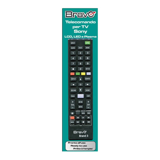 BRAVO BRAND 3 (90202063) - TELECOMANDO COMPATIBILE PER TV SONY